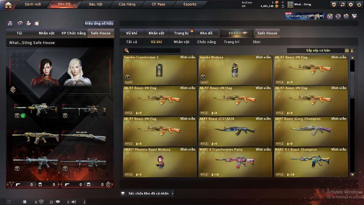 shop acc cf uy tin gia re